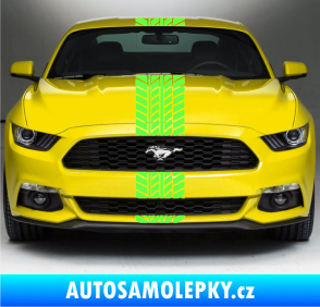 Samolepka Viper stopa 001 24 cm Fluorescentní zelená