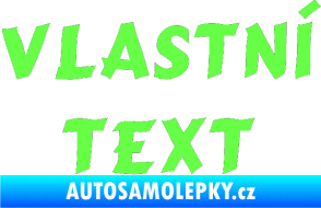 Samolepka Vlastní text - Cancun Fluorescentní zelená