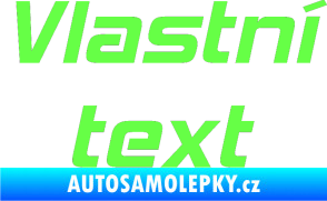 Samolepka Vlastní text - Hemi Head Fluorescentní zelená