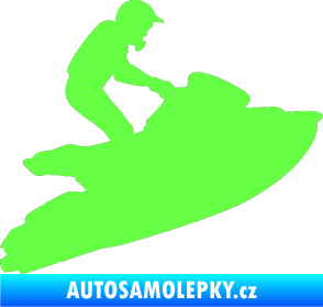 Samolepka Vodní skútr 001 pravá Fluorescentní zelená