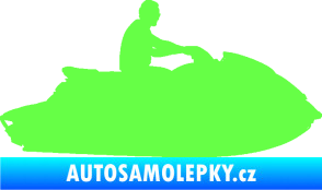 Samolepka Vodní skútr 003 pravá Fluorescentní zelená