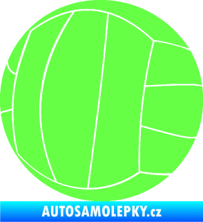 Samolepka Volejbalový míč 003 Fluorescentní zelená