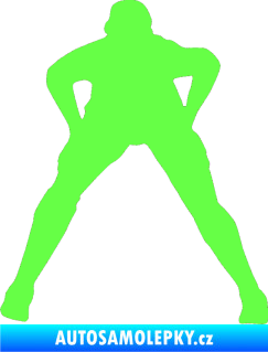 Samolepka Voleybal 003 levá Fluorescentní zelená