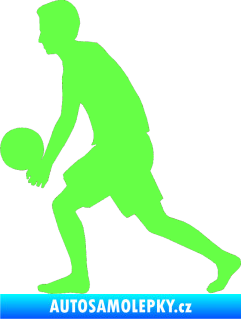 Samolepka Voleybal 014 levá Fluorescentní zelená