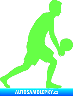 Samolepka Voleybal 014 pravá Fluorescentní zelená