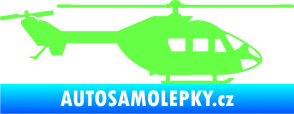 Samolepka Vrtulník 001 pravá helikoptéra Fluorescentní zelená