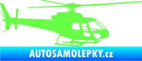 Samolepka Vrtulník 002 pravá helikoptéra Fluorescentní zelená