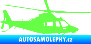 Samolepka Vrtulník 004 pravá helikoptéra Fluorescentní zelená