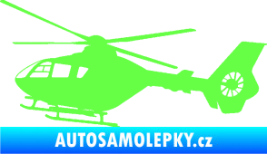 Samolepka Vrtulník 006 levá helikoptéra Fluorescentní zelená
