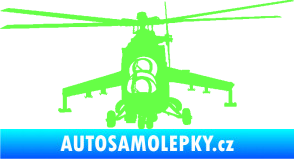 Samolepka Vrtulník 009 levá helikoptéra Fluorescentní zelená