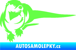 Samolepka Vydra 001 pravá Fluorescentní zelená