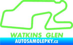 Samolepka Okruh Watkins Glen International Fluorescentní zelená