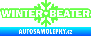 Samolepka Winter beater Fluorescentní zelená