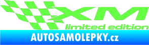 Samolepka Xm limited edition levá Fluorescentní zelená