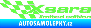Samolepka Xsara limited edition levá Fluorescentní zelená