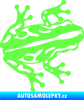Samolepka Žába 002 pravá Fluorescentní zelená