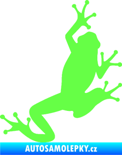 Samolepka Žába 004 pravá Fluorescentní zelená