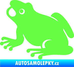 Samolepka Žába 007 levá Fluorescentní zelená