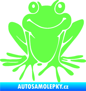 Samolepka Žába 008 pravá Fluorescentní zelená