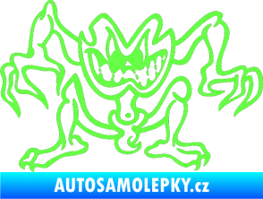 Samolepka Žabák levá Fluorescentní zelená