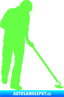 Samolepka Zahradník 001 pravá Fluorescentní zelená