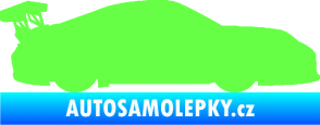 Samolepka Závodní auto 001 pravá Fluorescentní zelená