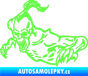 Samolepka Zombík levá Fluorescentní zelená