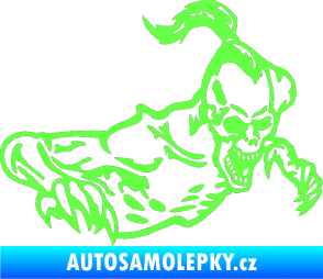 Samolepka Zombík pravá Fluorescentní zelená