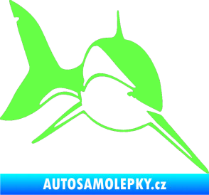 Samolepka Žralok 004 pravá Fluorescentní zelená