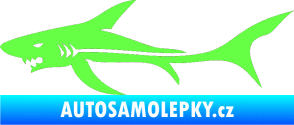 Samolepka Žralok 006 levá Fluorescentní zelená
