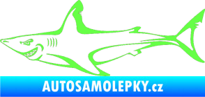 Samolepka Žralok 009 levá Fluorescentní zelená