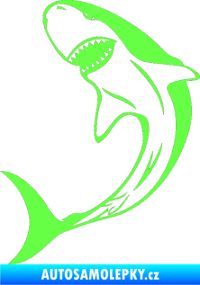Samolepka Žralok 010 levá Fluorescentní zelená