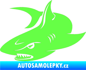 Samolepka Žralok 012 levá Fluorescentní zelená