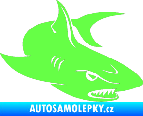 Samolepka Žralok 012 pravá Fluorescentní zelená