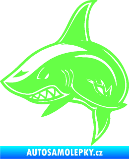 Samolepka Žralok 013 levá Fluorescentní zelená