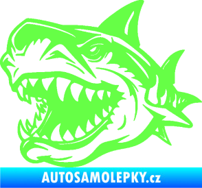 Samolepka Žralok 021 levá Fluorescentní zelená