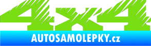 Samolepka 4x4 varianta 012 zelená kawasaki