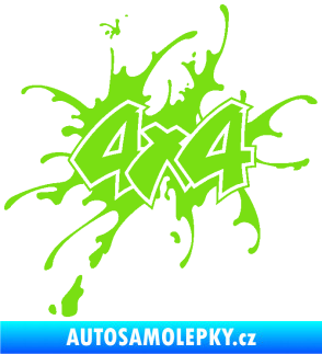Samolepka 4x4 varianta 020 zelená kawasaki