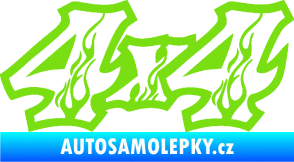 Samolepka 4x4 varianta 021 zelená kawasaki