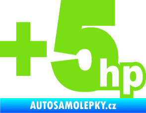 Samolepka + 5hp 003 zelená kawasaki