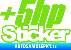 Samolepka + 5hp sticker 001 zelená kawasaki