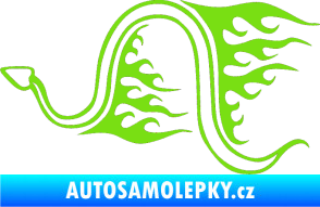 Samolepka Animal flames 040 levá had zelená kawasaki