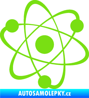 Samolepka Atom  zelená kawasaki