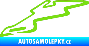 Samolepka Okruh Automotodrom Brno zelená kawasaki