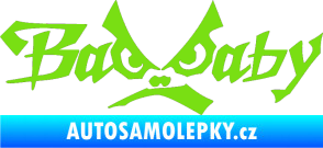 Samolepka Bad Baby zelená kawasaki