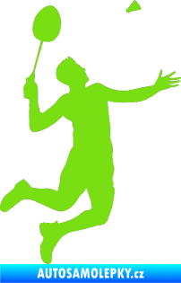 Samolepka Badminton 001 pravá zelená kawasaki