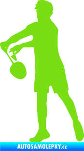 Samolepka Badminton 002 levá zelená kawasaki