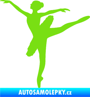 Samolepka Baletka 001 levá zelená kawasaki