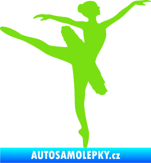 Samolepka Baletka 001 pravá zelená kawasaki