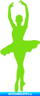 Samolepka Baletka 002 levá zelená kawasaki